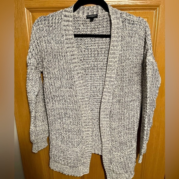 Express Gray Knit Cardigan - Picture 1 of 9